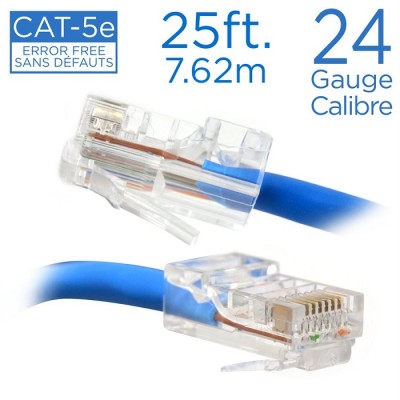 Câble réseau RJ-45 cat5 de 25 pieds (7.62m)
